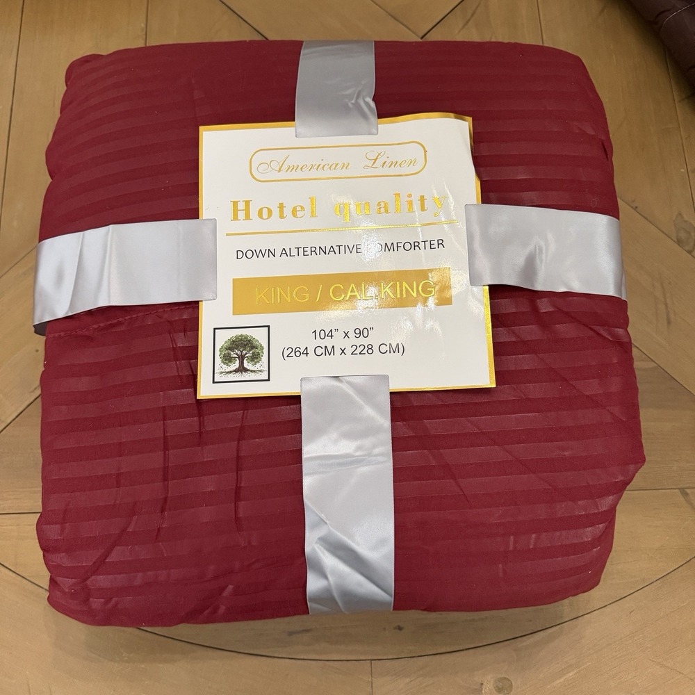 American Linen Hotel Quality King/Cal King Down Alternative Organic Cotton